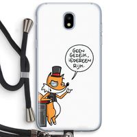 Geen Gezeik: Samsung Galaxy J5 (2017) Transparant Hoesje met koord