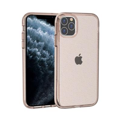 Voor iPhone 11 Pro Max schokbestendige Terminator stijl glitter poeder beschermende case (goud)