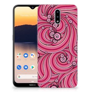 Nokia 2.3 Hoesje maken Swirl Pink