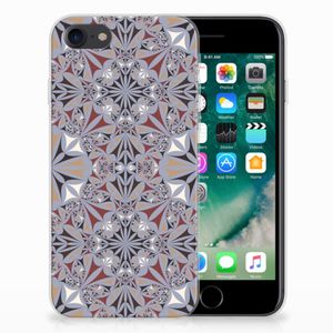 iPhone SE 2022 | SE 2020 | 8 | 7 TPU Siliconen Hoesje Flower Tiles