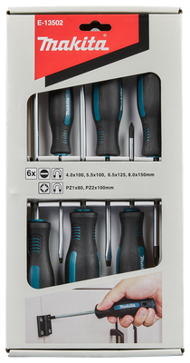 Makita Accessoires Schroevendraaierset 6-delig PZ/SL - E-13502 E-13502