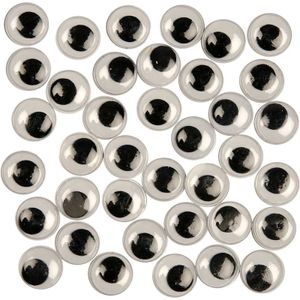 1000x Wiebel oogjes/google eyes 12 mm