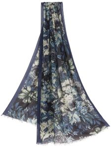 ETRO écharpe en cachemire à fleurs - Bleu