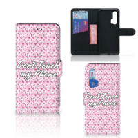 Honor 20 Pro Portemonnee Hoesje Flowers Pink DTMP