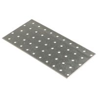 Platen geperforeerd 40 st 2 mm 200x100 mm gegalvaniseerd staal - thumbnail