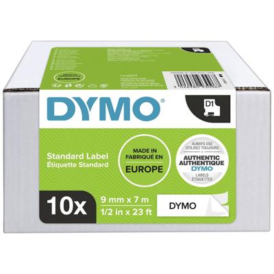 Labeltape Combipack DYMO D1 2093096 Polyester Tapekleur: Wit Tekstkleur:Zwart 9 mm 7 m