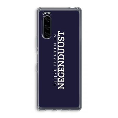 Blijve plakken in Negenduust: Sony Xperia 5 Transparant Hoesje