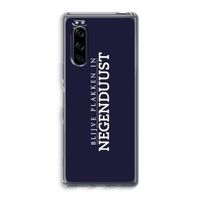 Blijve plakken in Negenduust: Sony Xperia 5 Transparant Hoesje