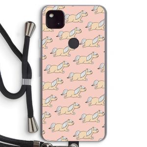 Ponys: Pixel 4a 5G Transparant Hoesje met koord