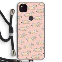 Ponys: Pixel 4a 5G Transparant Hoesje met koord
