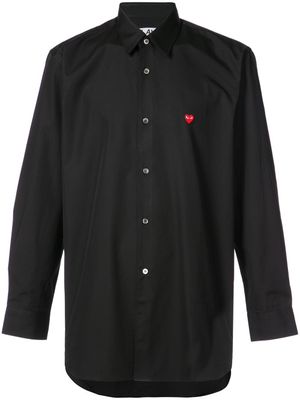 Comme Des Garçons Play heart logo shirt - Noir