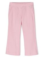 Monnalisa pantalon évasé à motif pied-de-poule - Rose