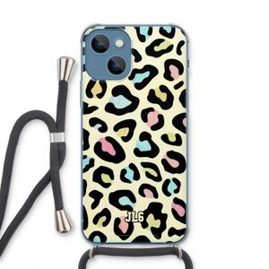 Leopard pattern: iPhone 13 Transparant Hoesje met koord