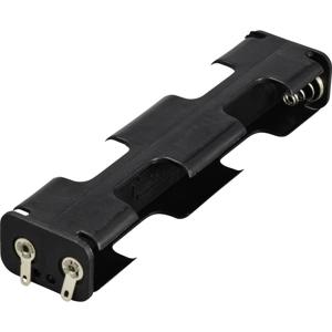 TRU COMPONENTS TC-13220548 Batterijhouder 4 AA (penlite) Soldeeraansluiting (l x b x h) 108 x 17 x 26 mm