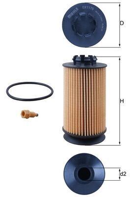 Oliefilter OX1175D