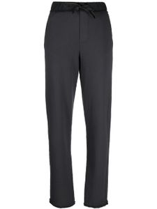 Kristensen Du Nord pantalon en coton à lien de resserrage - Gris