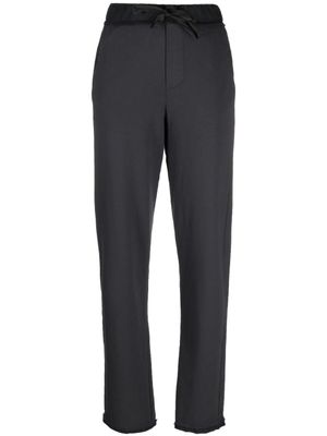 Kristensen Du Nord pantalon en coton à lien de resserrage - Gris