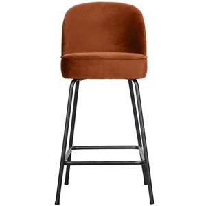 BePureHome Vogue Barkruk H 89 cm - Polyester - Rust