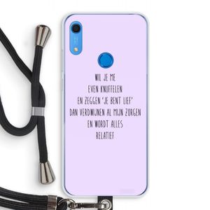 Relatief: Huawei Y6s Transparant Hoesje met koord