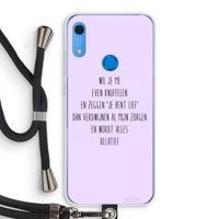 Relatief: Huawei Y6s Transparant Hoesje met koord