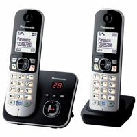 Draadloze telefoon Panasonic KX-TG6822FRB Zwart Grijs
