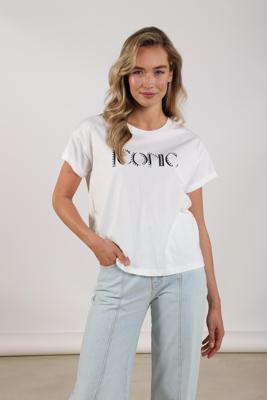 Nukus Reese Shirt Iconic Nks04025 T-shirt Korte Mouw 219 Offwhite/navy