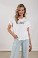 Nukus Reese Shirt Iconic Nks04025 T-shirt Korte Mouw 219 Offwhite/navy