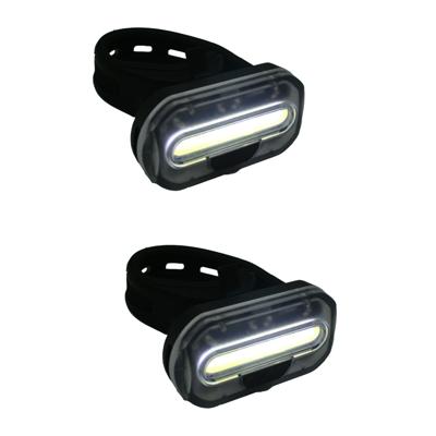 Benson Koplamp - 2x - LED - fietsverlichting - stuur / frame bevestiging - op batterij