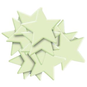 Sterrenhemel stickers glow in the dark - Dia 8 cm - 15x stuks - Lichtgevende stickers - kinderkamer