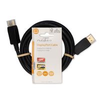 DisplayPort-Kabel | DisplayPort Male | DisplayPort Male | 8K@60Hz | Vernikkeld | 2.00 m | Rond | PVC - thumbnail