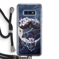 Vleermuizen Maan: Samsung Galaxy S10e Transparant Hoesje met koord