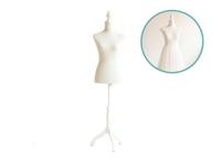 Lowander Dames Paspop - Etalagepop - Verstelbaar 134 tot 170 cm - Wit