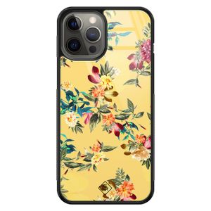 iPhone 12 Pro Max glazen hardcase - Florals for days