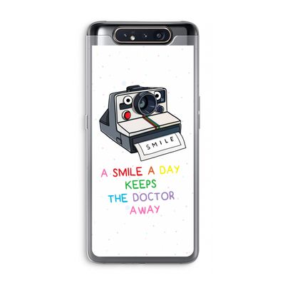 Smile: Samsung Galaxy A80 Transparant Hoesje