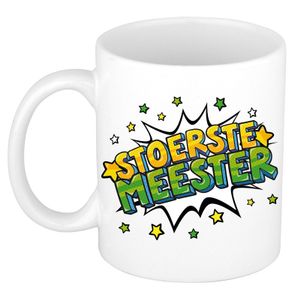 Stoerste meester cadeau mok / beker wit 300 ml