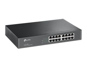 TP-LINK TL-SF1016DS Unmanaged Fast Ethernet (10/100) Zwart