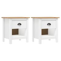 Nachtkastjes 2 st Hill Range 46x35x49,5 cm massief grenenhout