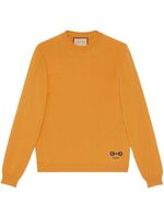 Gucci pull en cachemire à détail de mors - Jaune