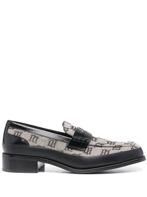 MISBHV mocassins imprimés à entaille penny - Gris