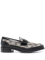 MISBHV mocassins imprimés à entaille penny - Gris