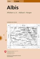Wandelkaart - Topografische kaart 1111 Albis | Swisstopo - thumbnail