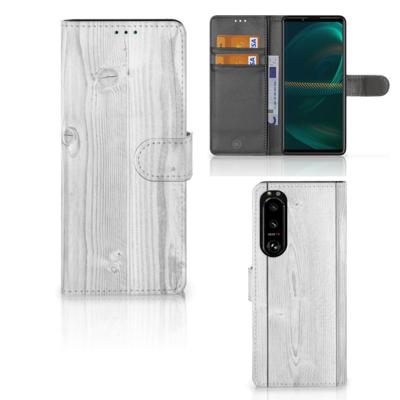 Sony Xperia 5III | Book Style Case | White Wood