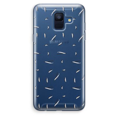 Hipster stripes: Samsung Galaxy A6 (2018) Transparant Hoesje