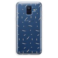 Hipster stripes: Samsung Galaxy A6 (2018) Transparant Hoesje