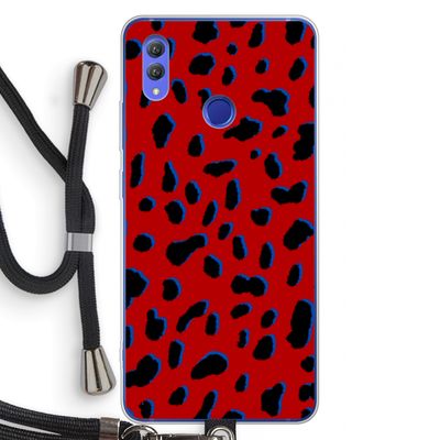 Red Leopard: Honor Note 10 Transparant Hoesje met koord