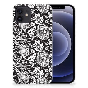 iPhone 12 | 12 Pro (6.1") TPU Case Black Flowers