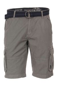 Casa Moda Casual Fit Cargo Shorts grijs, Effen