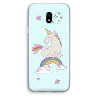 Regenboog eenhoorn: Samsung Galaxy J3 (2017) Transparant Hoesje