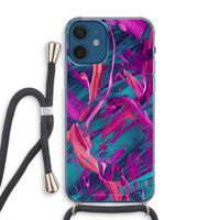 Pink Clouds: iPhone 12 Transparant Hoesje met koord