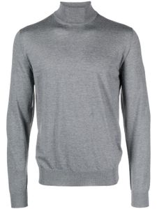 Corneliani pull en laine vierge à col roulé - Gris